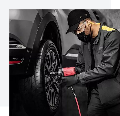 Remplacement et réparations de pneus - Garage Renault des Ardoines